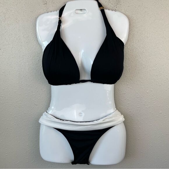 NWT Lauren Ralph Lauren Bikini Top and Bottoms Size 10 - Picture 1 of 6